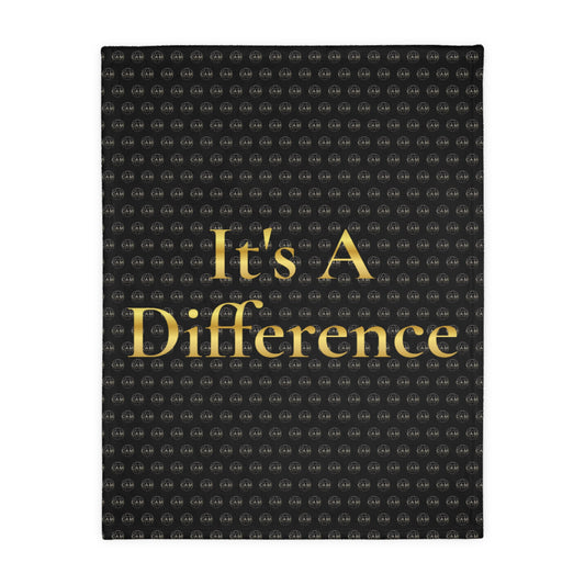"It's A Difference" Velveteen Microfiber Blanket