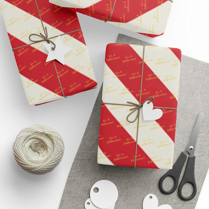 "It's A Difference" Wrapping Paper (Striped)