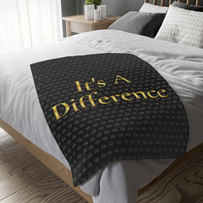 "It's A Difference" Velveteen Microfiber Blanket